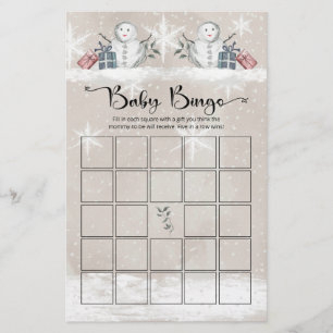 Babybingspiel Snowman