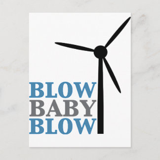 Babyblase (Windenergie) Postkarte