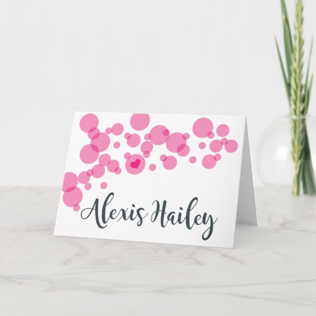 Babyblasen Danke Pink (Vorderseite)