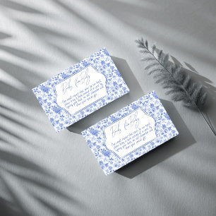 Babyblau Babydusche nach Anfrage Begleitkarte