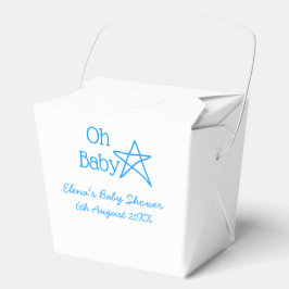 Babyblau-Babydusche - Name der Vergangenheit Geschenkschachtel