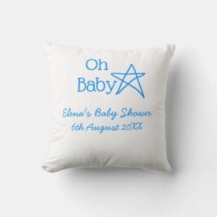 Babyblau-Babydusche - Name der Vergangenheit Kissen