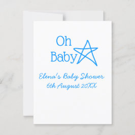 Babyblau-Babydusche - Name der Vergangenheit Postkarte