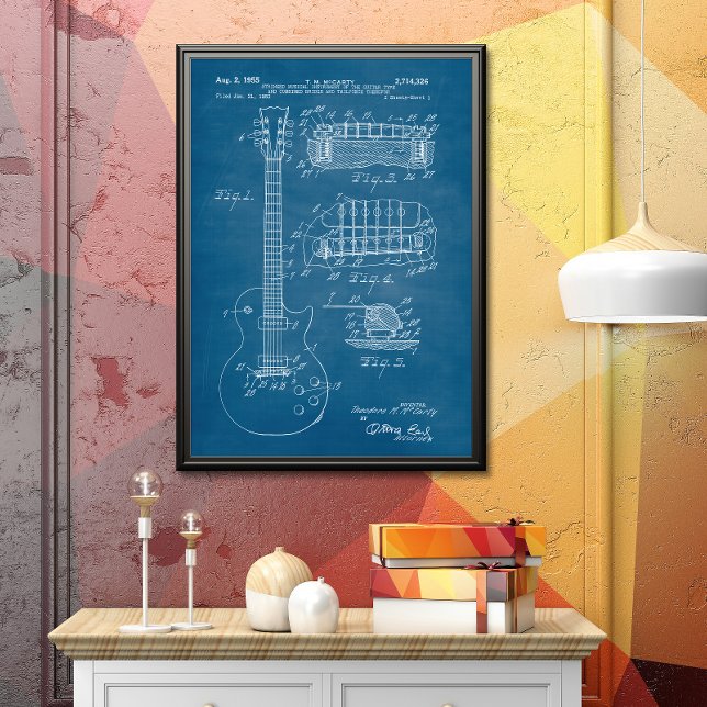 Babyblau | Gitarrenpatent Poster (Von Creator hochgeladen)