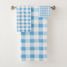 Babyblau kariert