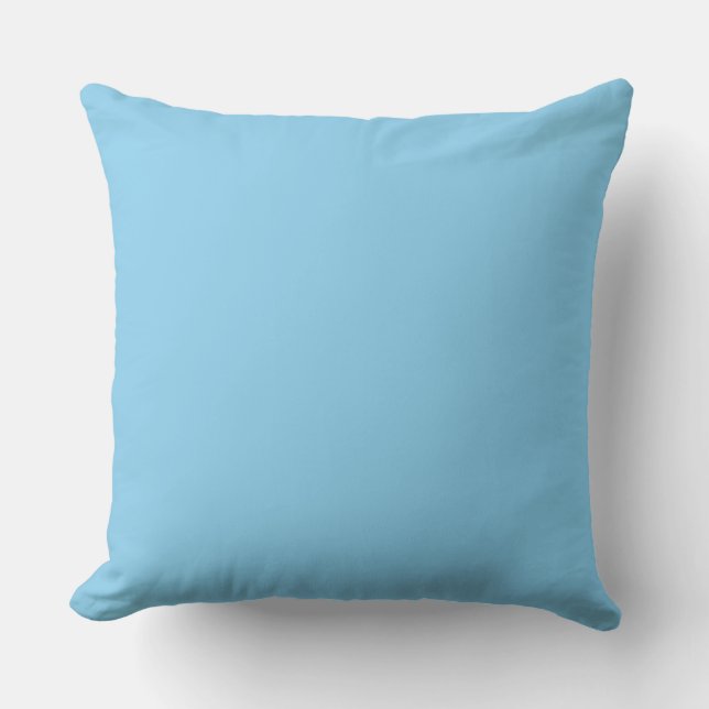 Babyblau Kissen (Vorderseite)