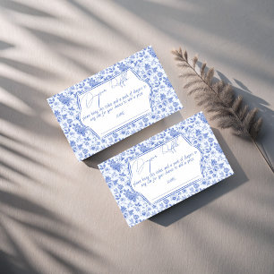 Babyblau-Toilettenspülung-Windeln-Tombola Begleitkarte