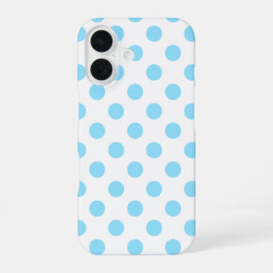 Babyblau und weiße Tupfen Case-Mate iPhone Hülle iPhone 16 Hülle