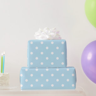 Babyblaue Tupfen Geschenkpapier