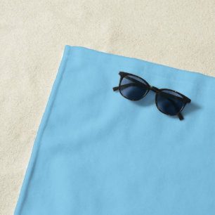 Babyblauer Himmel einfarbig Strandtuch