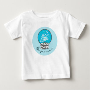 Babyblauer Zug Choo Choo Lokführer Kinder T-Shirt