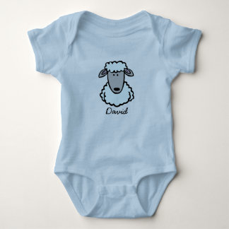 Babybody blau "David" Baby Strampler