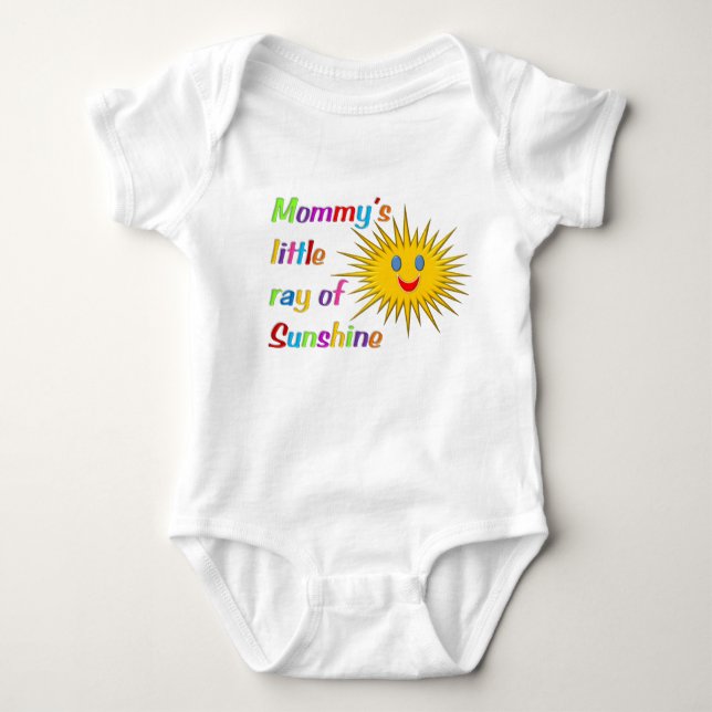 "Babybodysuit des wenigen" Sonnenstrahls der Mama Baby Strampler (Vorderseite)