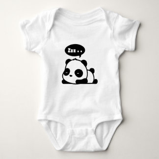 Babybodysuit mit einem niedlichen schläfrigen baby strampler