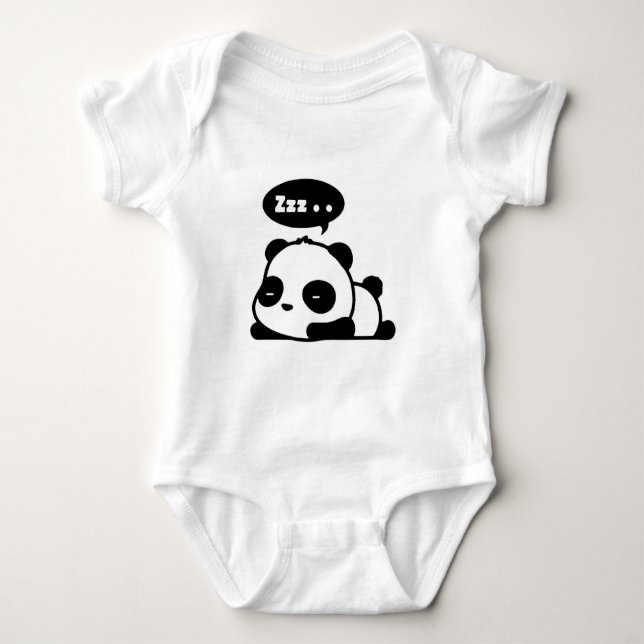 Babybodysuit mit einem niedlichen schläfrigen baby strampler (Vorderseite)