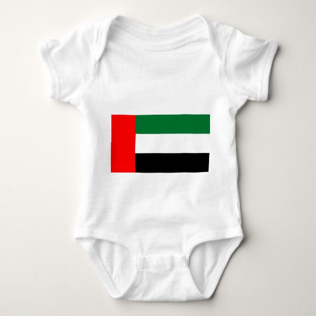 Babybodysuit mit Flagge in den Vereinigten Arabisc Baby Strampler (Vorderseite)