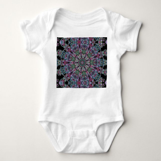 Babybodysuit mit Mandala 2 Baby Strampler (Vorderseite)