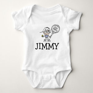 Babybodysuit mit niedlichem Tennis-Cartoon Baby Strampler