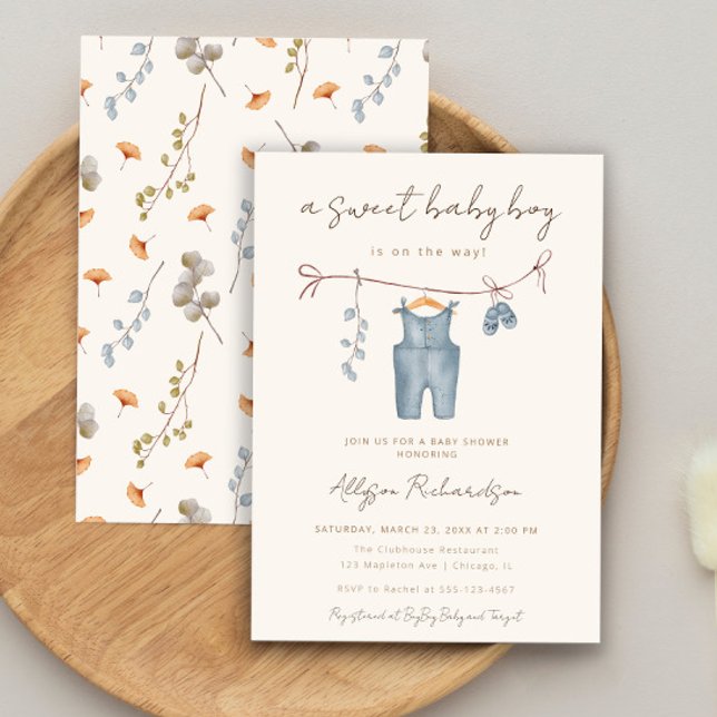 Babyboho-Babywäsche-Dusche Einladung (Von Creator hochgeladen)