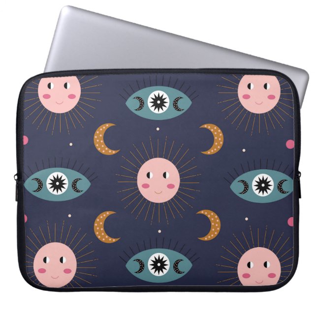 Babyboho, hippie chic Muster. Laptopschutzhülle (Vorderseite)