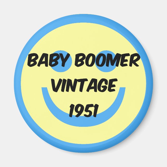 Babyboomer 1951 magnet (Vorne)
