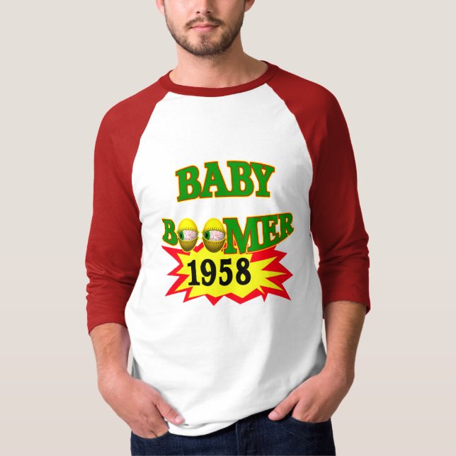 Babyboomer-Geburtstags-Geschenke 1958 T-Shirt (Vorderseite)