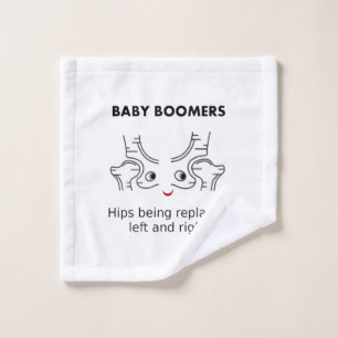 Babyboomer - Hüften, die ersetztes links und rech Badhandtuch Set