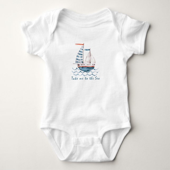 Babyboot Baby Strampler (Vorderseite)