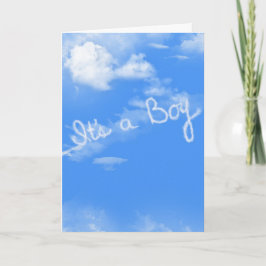 Babyboy Airplane-Contrail Karte