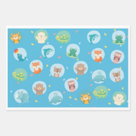 Babyboy-Babyduschgeschenk Geschenkpapier Set