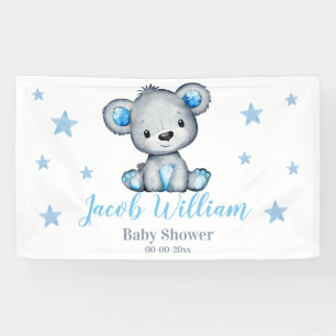 Babyboy Teddy Bär Banner Schildkrötendusche