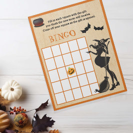 Babybraudusche Halloween Hexenbingo-Spiel Notizblock