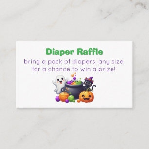 Babybrauende Babyparty-Windel-Raffle Begleitkarte