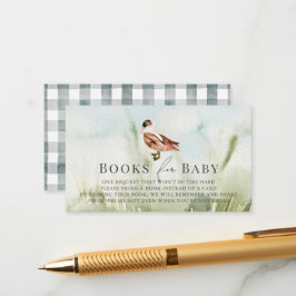 Babybuchanfrage für Enten/Mallard-Wasserfarben Begleitkarte