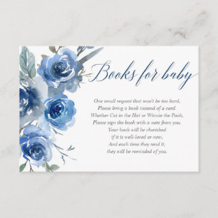 Babybuchanfrage für Navy Blue Begleitkarte