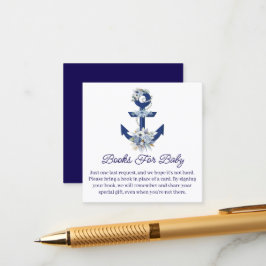 Babybücher, Blumenkochtopf, Babydusche Begleitkarte