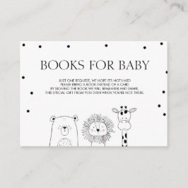 Babybücher Bringen Sie ein Buch mit Schwarz-weißen Begleitkarte