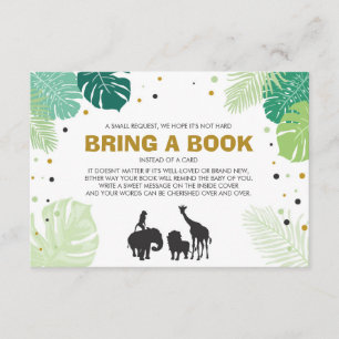 Babybücher Bringen Sie ein Buch Safari Tiere Jungl Begleitkarte