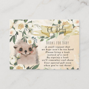 Babybücher für Babybettkarten Begleitkarte