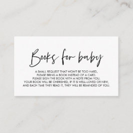 Babybücher, Moderne Minimale Schriftart-Buchhaltun Begleitkarte