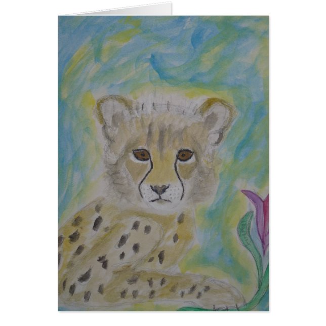 Babycheetah und -Blume (Vorne)