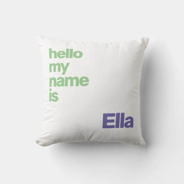 Babydecke Unisex minimal lila weiß Kissen (Vorderseite)