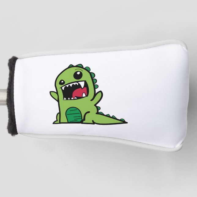 Babydinosaurier-Cartoon Golf Headcover (Vorderseite)