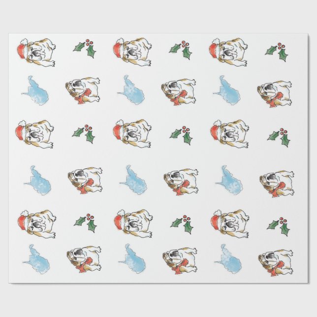 BabyDog und West Virginia Wrapping Paper Geschenkpapier (Flach)