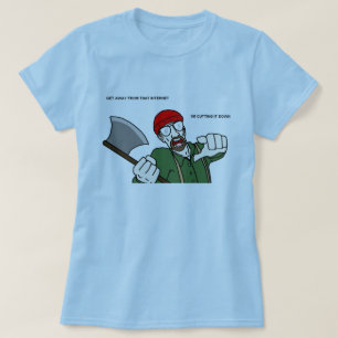 Babydoll-Holzfäller-Shirt T-Shirt