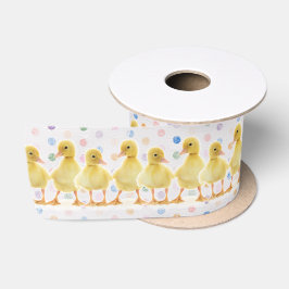 Babyducks auf Polka Dots Satinband