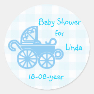 Babyduschaufkleber Runder Aufkleber