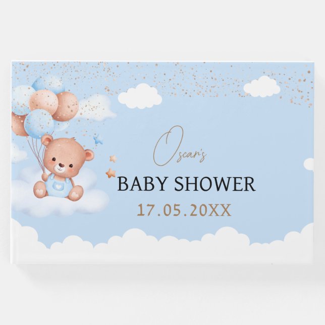 Babyduschbär Gästebuch (Vorderseite)