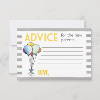 Babyduschberatung für neue Eltern Hinweiskarte