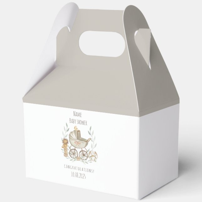 Babyduschbox Geschenkschachtel (Vorderseite)